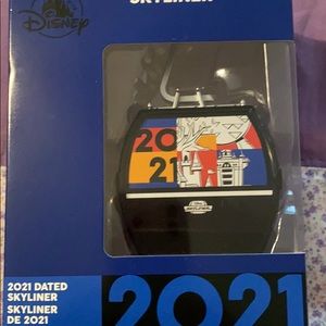 Disney skyliner figure with display stand